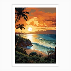 Painting That Depicts Cervantes Beach Australia 3 Art Print