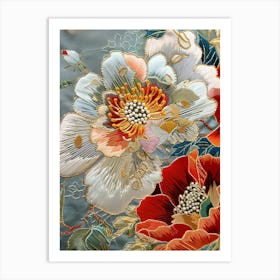 Chinese Silk Embroidery 9 Art Print