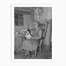 Wife Of Homesteader In Her Shack Home, Williams County, North Dakota By Russell Lee Art Print