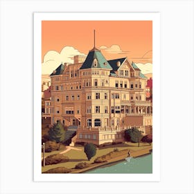 San Francisco California United States Travel Illustration 3 Art Print