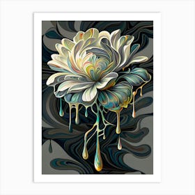 Abstract Flower Art Print