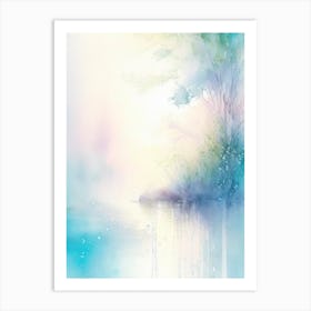 Water As A Symbol Of Power & Strength Waterscape Gouache 1 Art Print