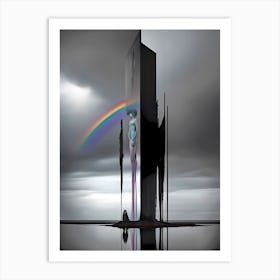 Rainbow Tower Art Print