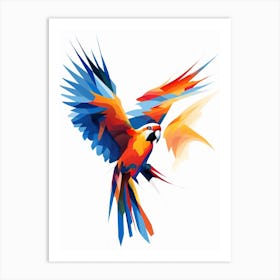 Parrot Minimalist Abstract 2 Art Print