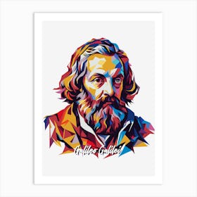 Galileo Galilei 03 Portrait WPAP Pop Art Art Print