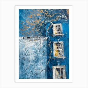 Blue House 3 Art Print