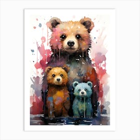 Nature S Embrace Bear At Peace Art Print