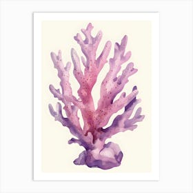 Coral Reef Watercolor Painting 3 Art Print