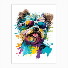 Yorkshire Terrier Watercolor Pop Art Print