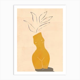 Plant In A Vase Art Print