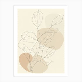 Abstract Leaf Art Print