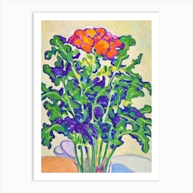 Arugula Fauvist vegetable Art Print