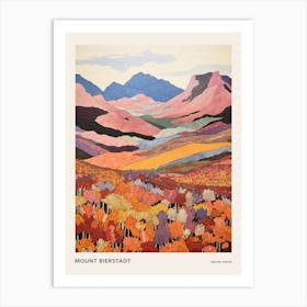 Mount Bierstadt United States 2 Colourful Mountain Illustration Poster Art Print