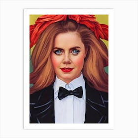 Amy Adams Illustration Movies Art Print