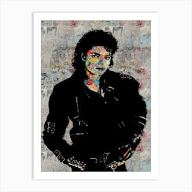 Michael Jackson Abstract Art Print