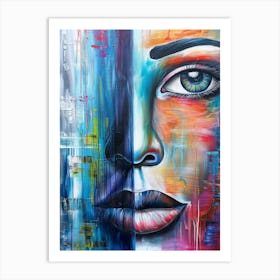 Face Painting 2 Art Print