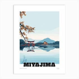 Miyajima Japan 2 Colourful Travel Poster Art Print