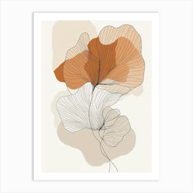 Ginkgo Leaves 4 Art Print