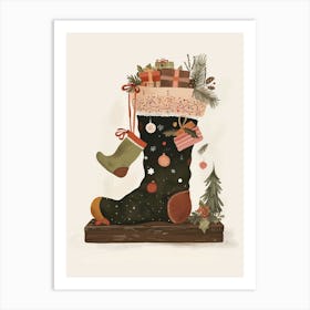 Joyful Stockings Art Print