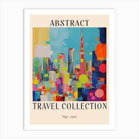 Abstract Travel Collection Poster Tokyo Japan 8 Art Print