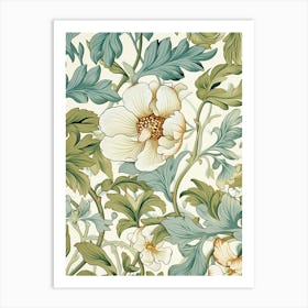 Wallpaper Floral Pattern 23 Art Print