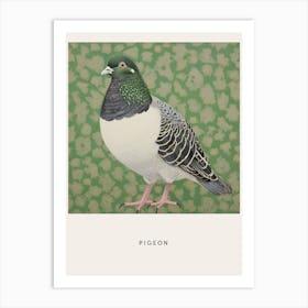 Ohara Koson Inspired Bird Painting Pigeon 2 Poster Art Print