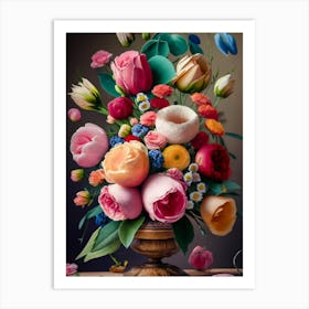 Flowers In A Vase 14 Art Print