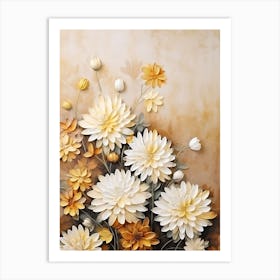 Dahlias 10 Art Print