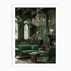 Gothic Living Room 3 Art Print