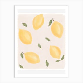 Lemons Art Print