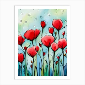 Poppies 1 Art Print