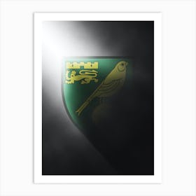 Norwich City Football Poster Art Print