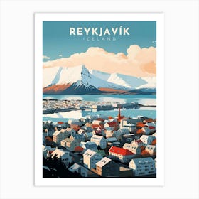 Reykjavik Iceland Travel Art Print