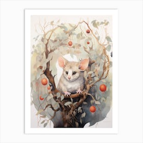 Adorable Chubby Eucalyptus Loving Possum 1 Art Print