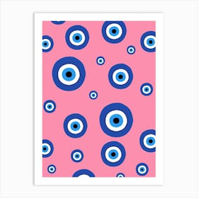 Evil Eye Pattern Art Print