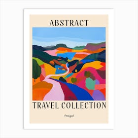 Abstract Travel Collection Poster Portugal 3 Art Print