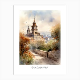 Guadalajara Watercolor 3travel Poster Art Print