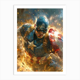 Captain America 28 Art Print