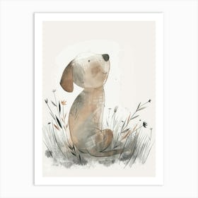 Charming Nursery Kids Animals Puppy 5 Art Print