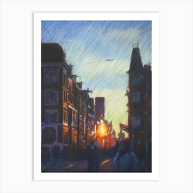 Impression Of An Amsterdam Sunset (2014) Art Print