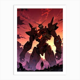 Neon Genesis Evangelion Gundam Anime Manga Art Print