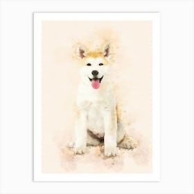 Akita Inu Dog Art Print