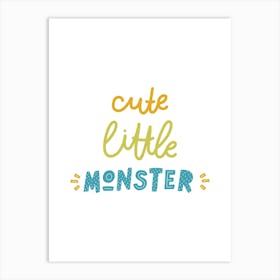 Little Monsters Cute Art Print