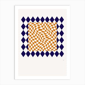 Pattern Clash Poster 1 Art Print