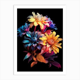 Colorful Flowers 2 Art Print