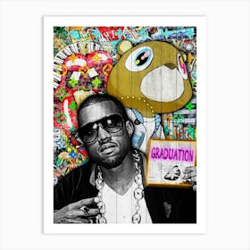 Pop Art Kanye West Graduation Art Print