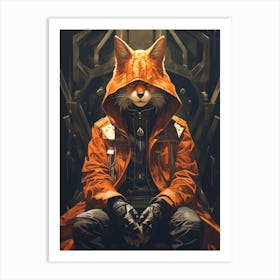 Fox In Armor 1 Art Print