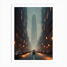 Futuristic City Art Print