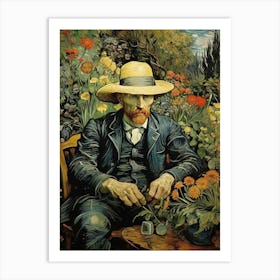 Gardener By Vincent Van Gogh art print Art Print