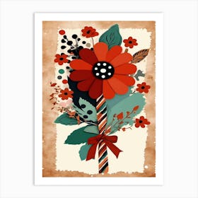 Vintage Floral Bouquet Art Print